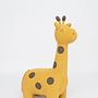 Giraffe Stofftier Baumwolle Gelb Braun 5