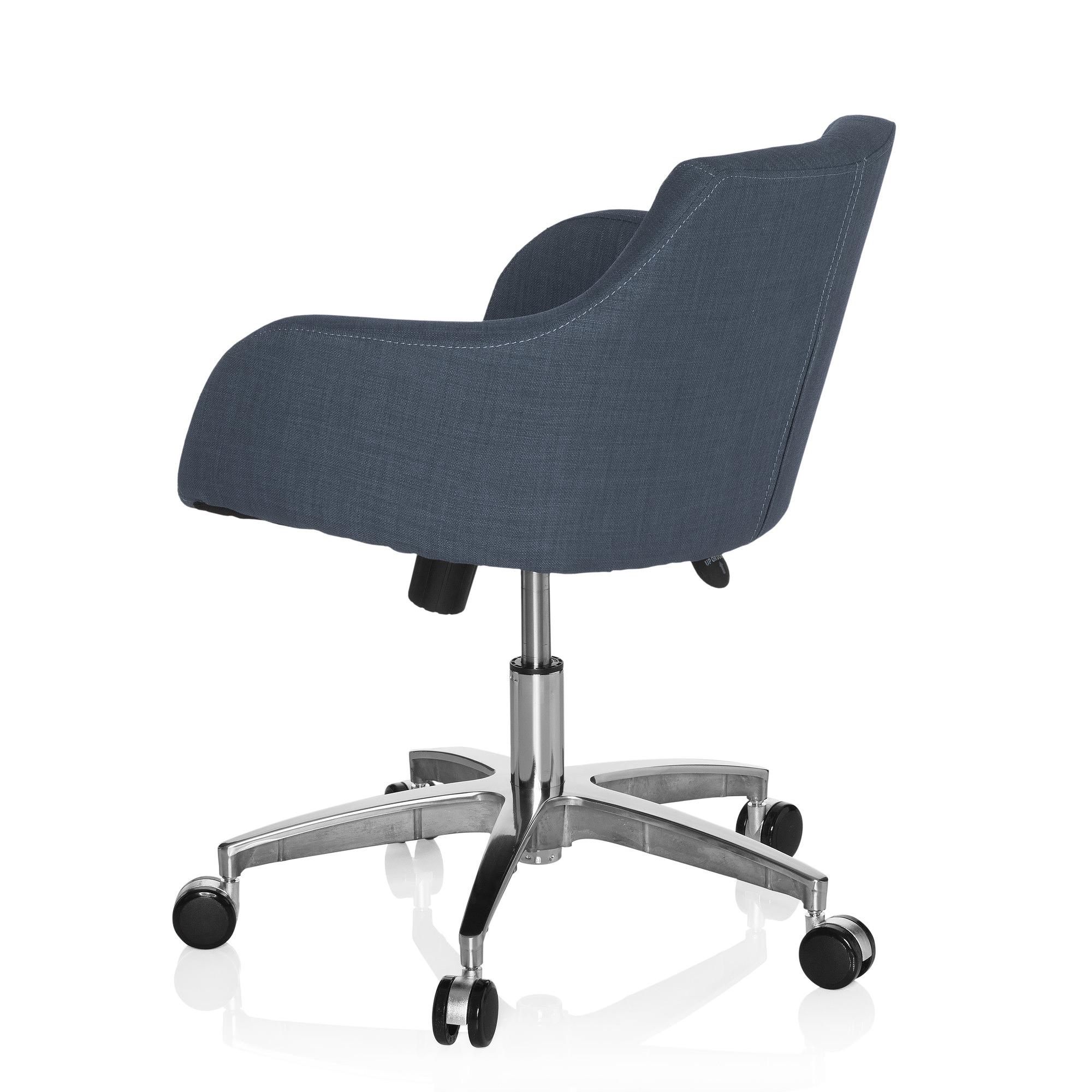 SOLAO Office Chair Swivel with Casters Fabric Grey 7