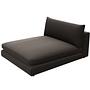 The Mammut Loveseat Aston Brown 28 Velvet fabric 1