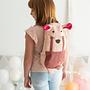 Mouse Backpack Cotton Pink 0