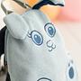 Hase Rucksack Baumwolle Blau 6