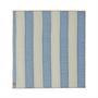 Decke Bio-Baumwolle Blau Gestreift 130x140 cm 0
