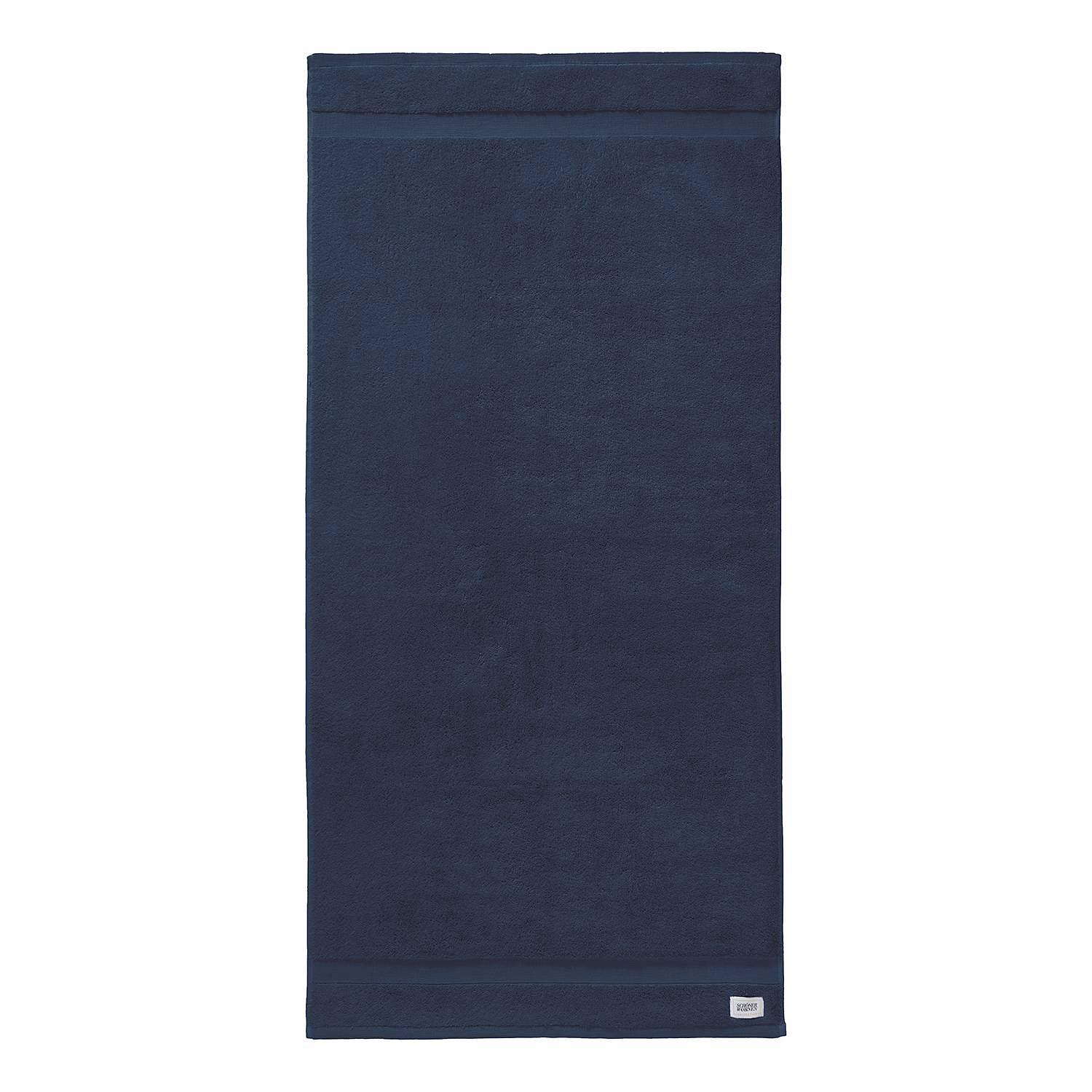 Cuddly Duschtuch Baumwolle Marineblau 0