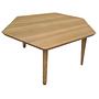 Hexagonaler Couchtisch hochwertiges Holz 75cmx75cmx36cm 3