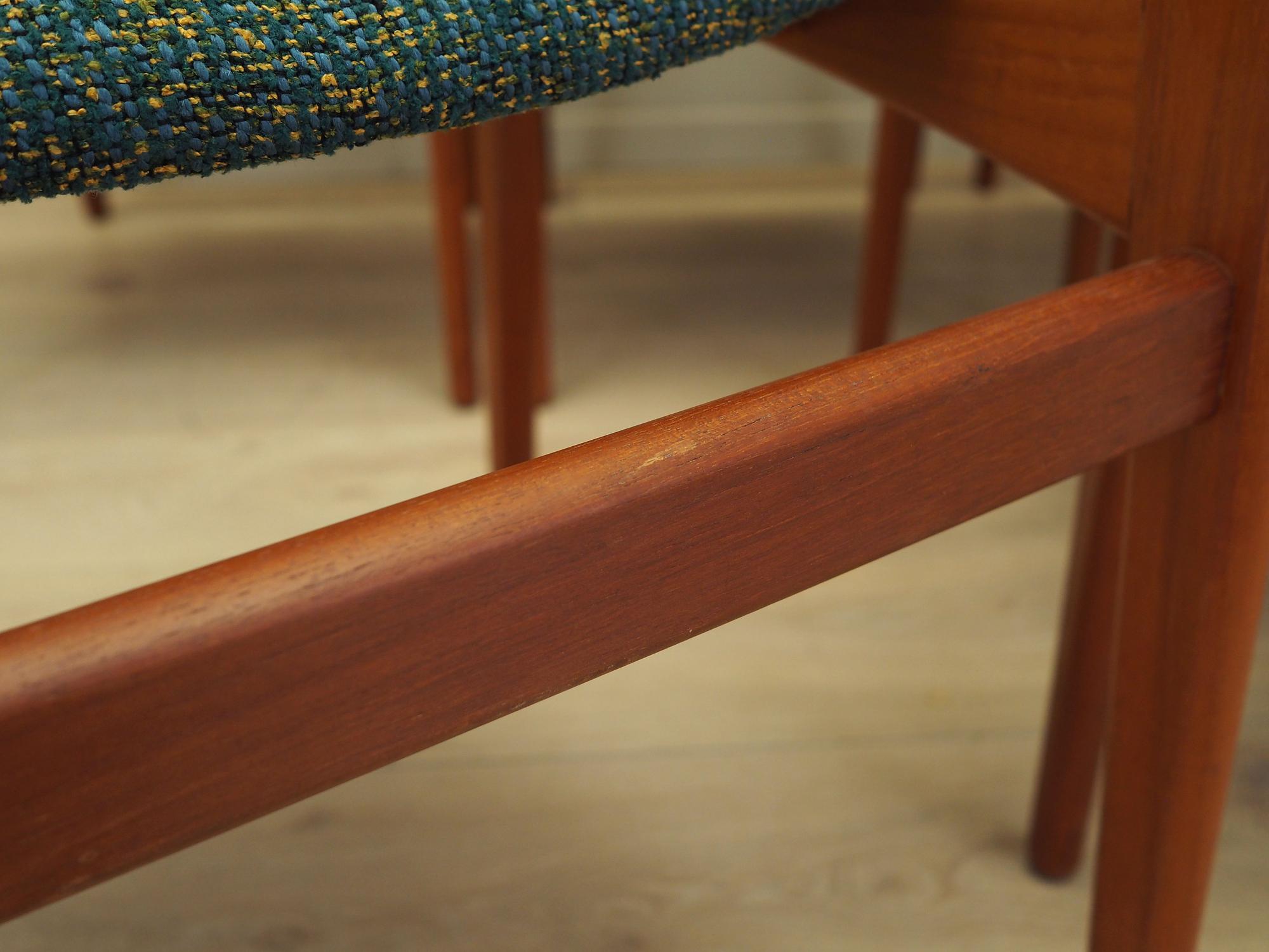 6x Dining chairs teak 1960s 9