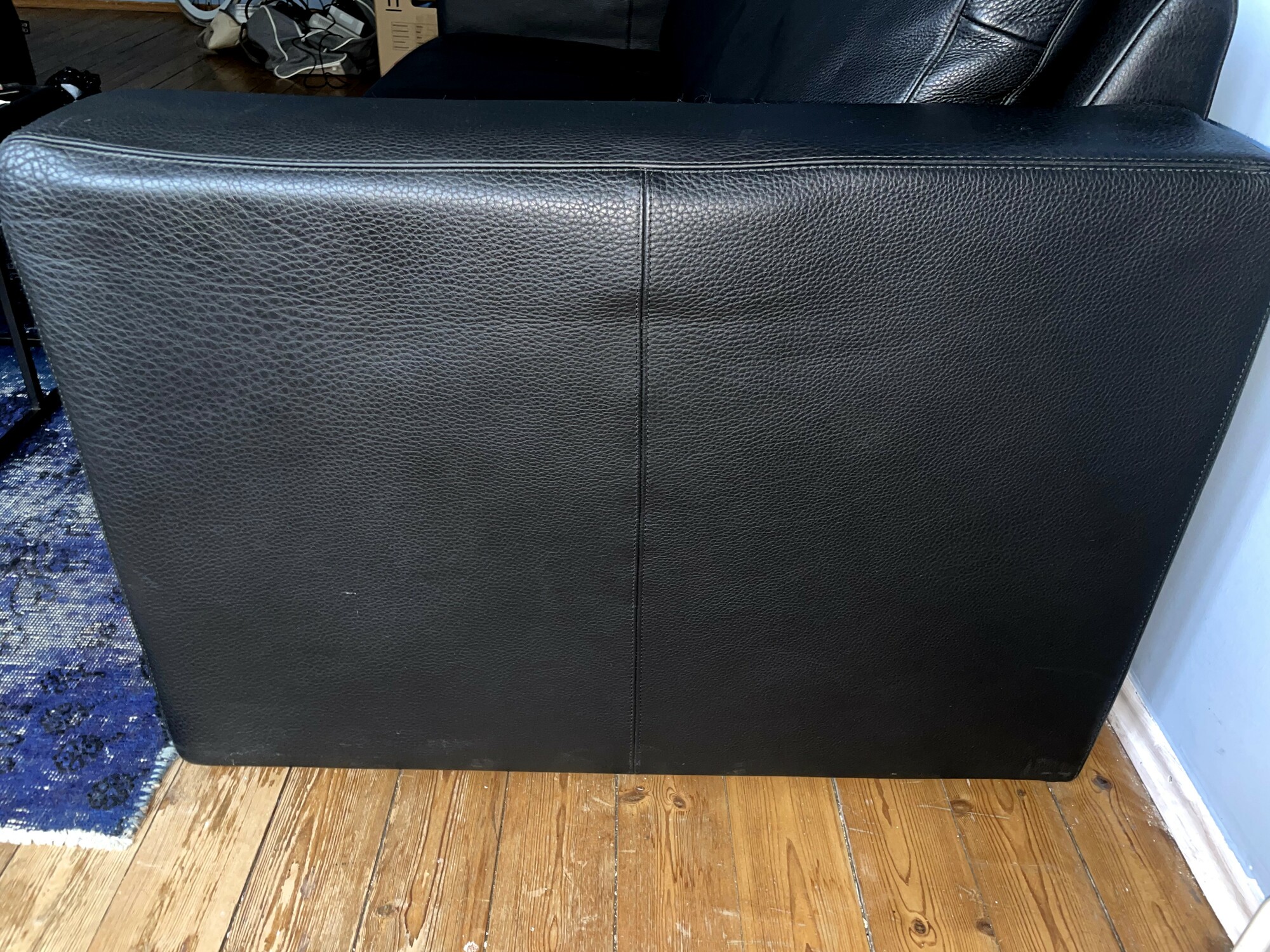 Conseta Sofa 2-seater Leather Black 3