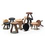 Tabouret Méribel Hocker Massivholz Braun Ø 33cm 4