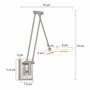 LED Wandleuchte 1-flammig Aluminium 4