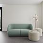 Design-Award-Winning Paula Sofa 2-Sitzer Fabio Grey Green 4
