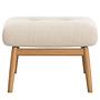 FEELIX Hocker Eiche Webstoff Beige 2