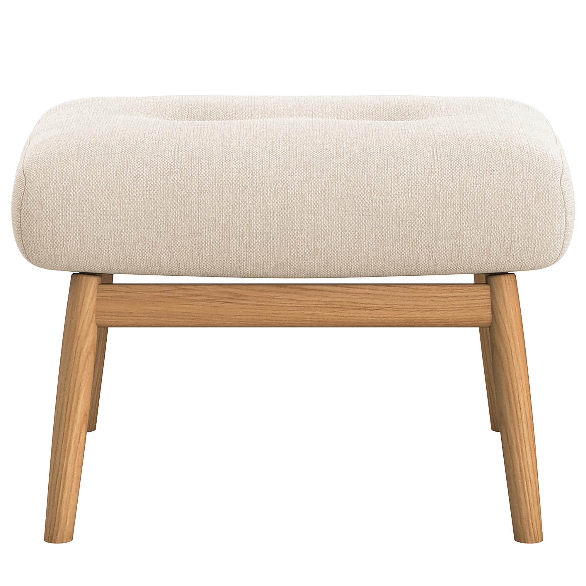 FEELIX Hocker Eiche Webstoff Beige 2