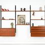 Module shelf teak brown 1960s 2