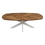Fishbone Couchtisch Eiche Metall 1