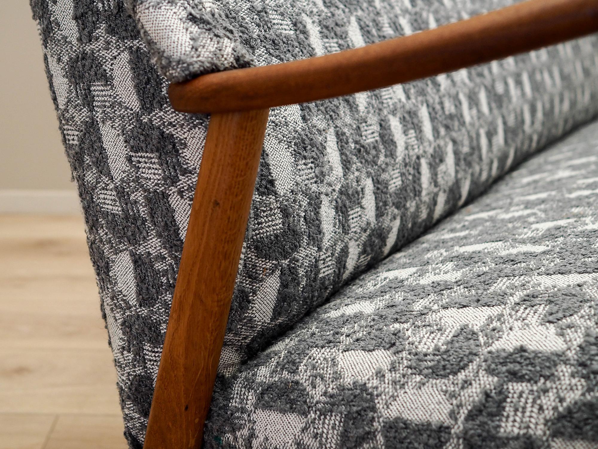 Colorful Oak Sofa 1970s 13