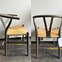 CH24 Soft Wishbone Dining Chair Beech Wood Slate Grey 2