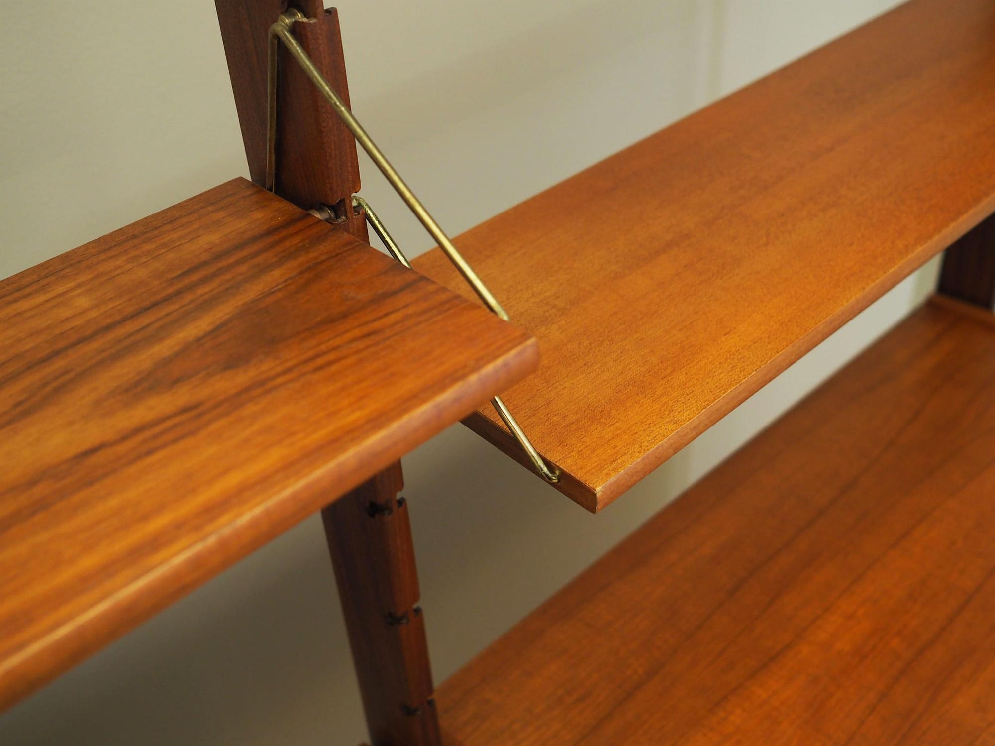 Wall shelf Teak wood 1960s 14