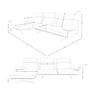 Sofa Récamiere Links Leder Terrakotta 5