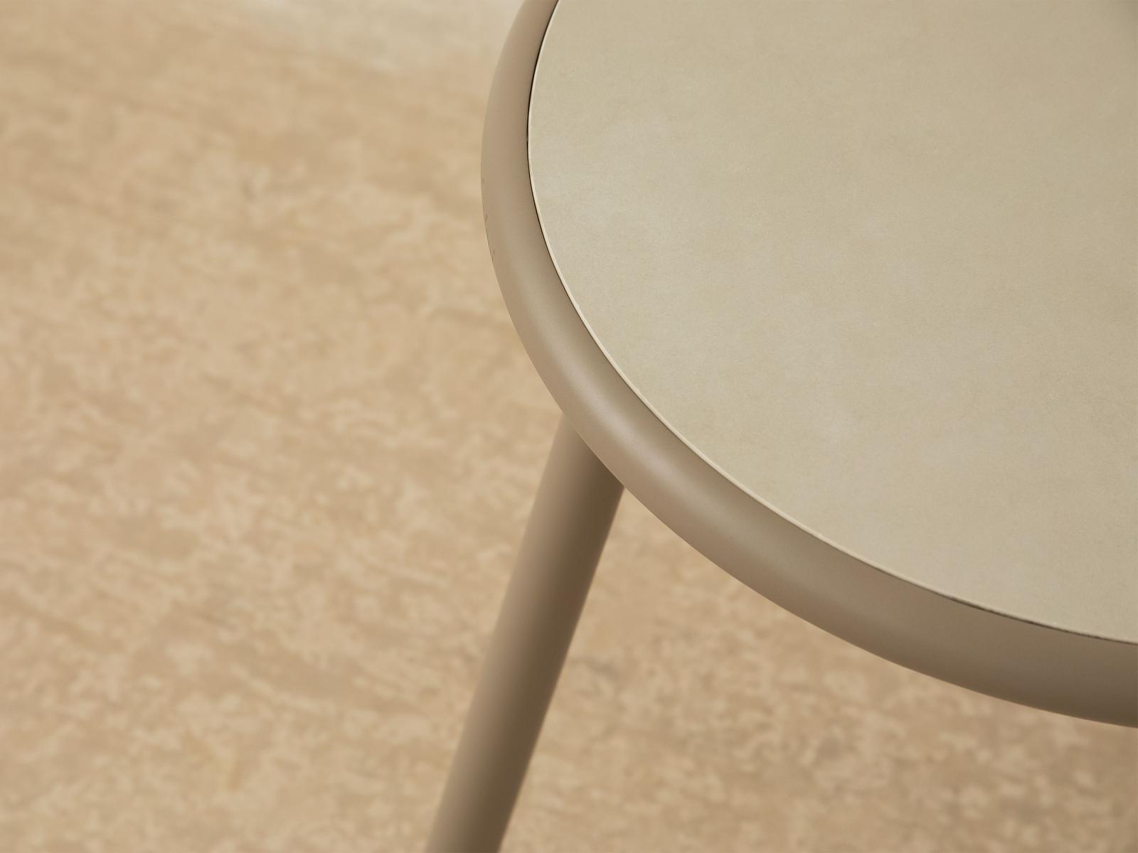 Roig Outdoor Beistelltisch Stein Beige 42x42x43 cm 2