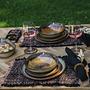 4x Oh My Gee Tischset Schwarzbraun 2