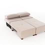 Perenna Sofa 3-Sitzer Leinen Creme 4