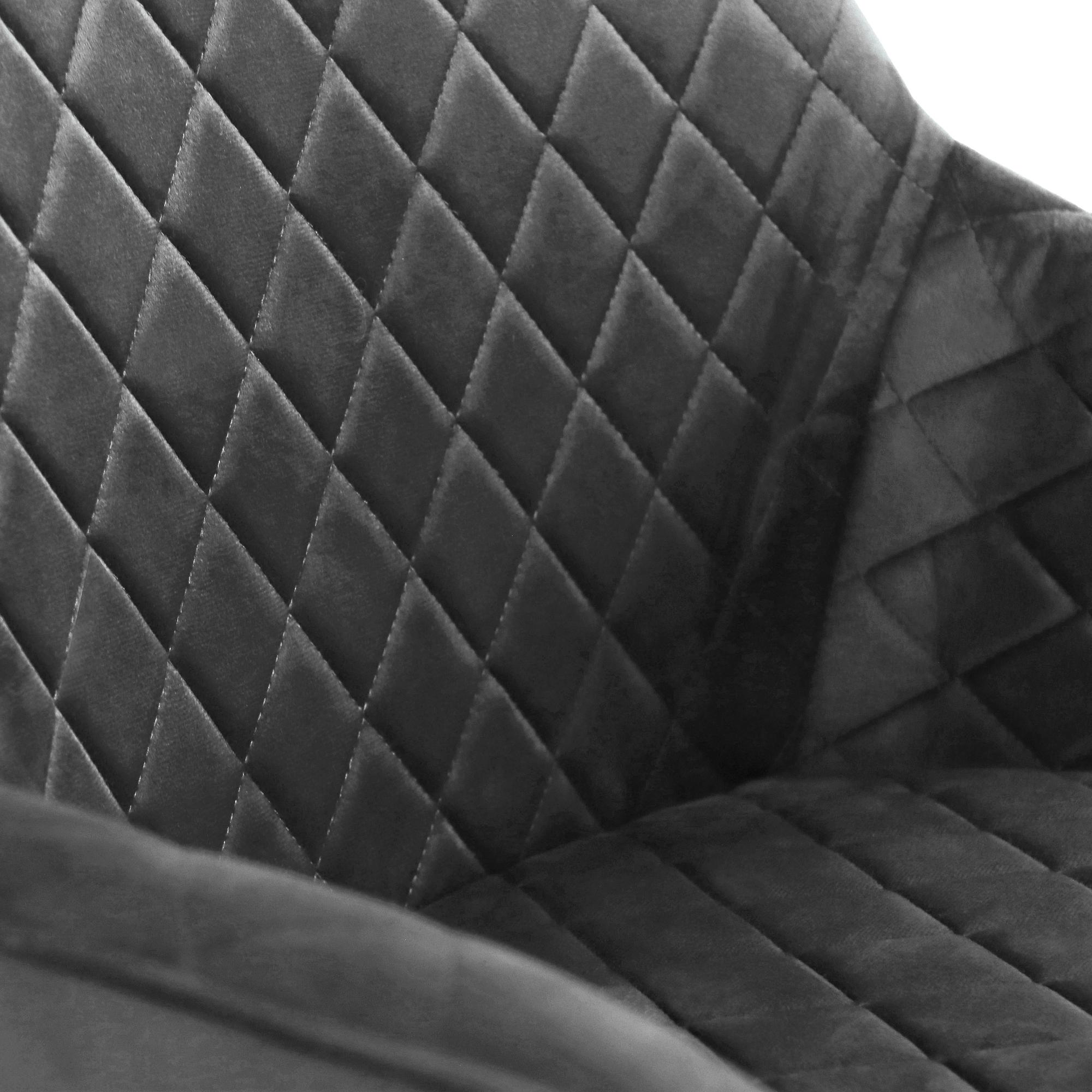 ELVERUM Dining Chair Velvet Grey 1