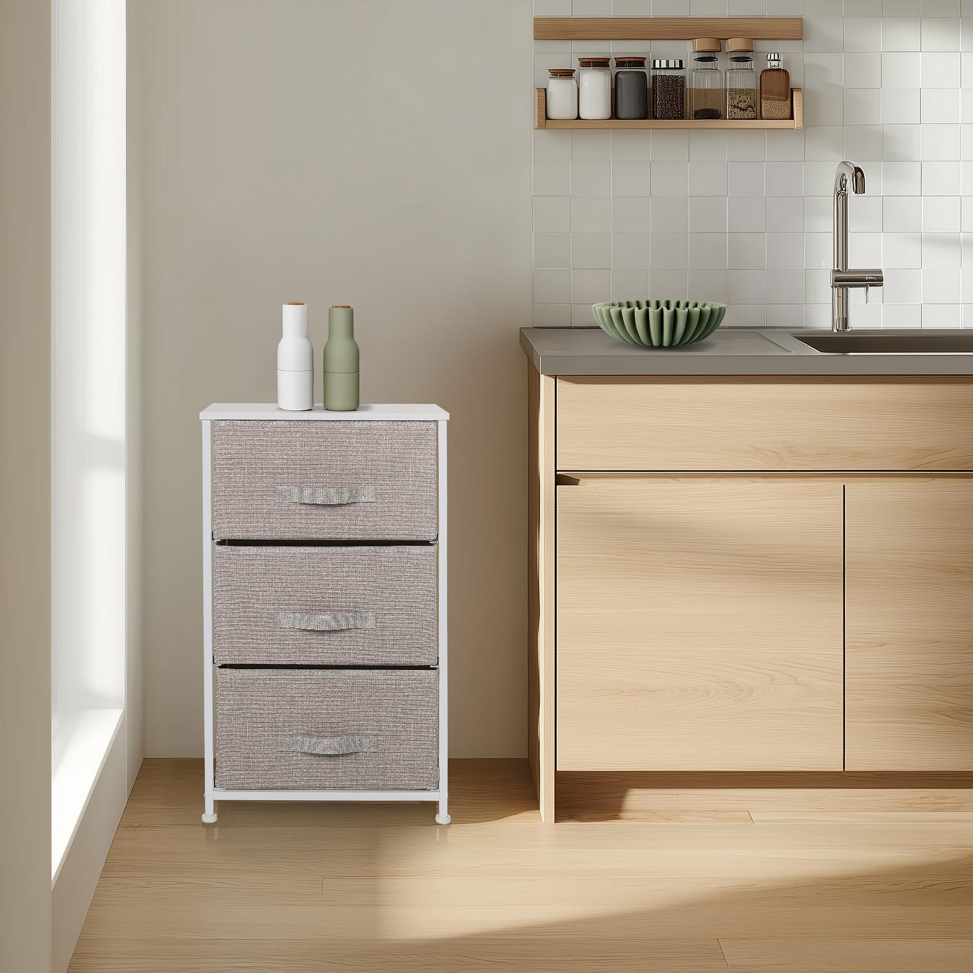 FOLDRESS M Wardrobe with 3 compartments Grey hjh LIVING 4