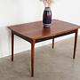 Walnut table Brown 1970s 3