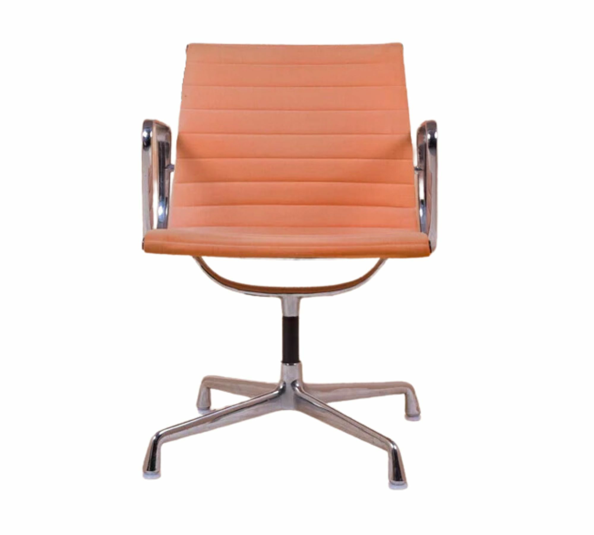 E 108 Vitra Aluminum Chair Orange 1