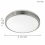 LED ceiling light 1-light Plastic Steel White 2