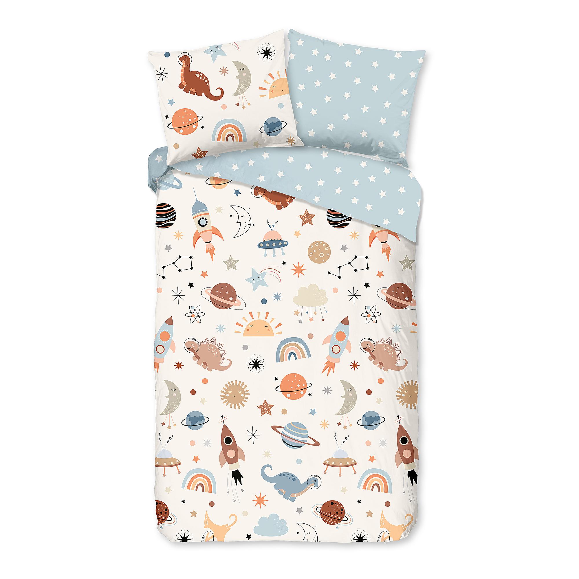 Kinderbettwäsche Renforcé 140x200/220cm Kissen 70x60cm 0