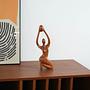 Sculpture Woman Teak 1970s 1