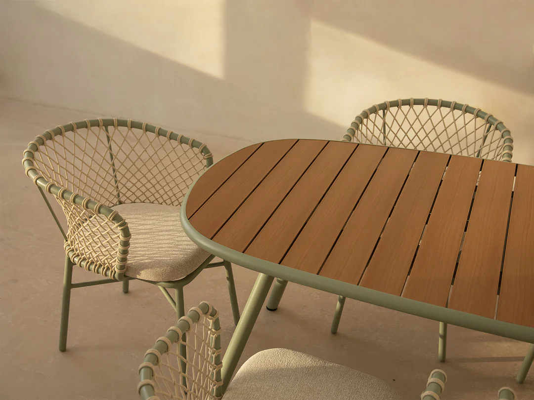 Canar Garden Chair Polyester Cream 60x57x75 cm 1