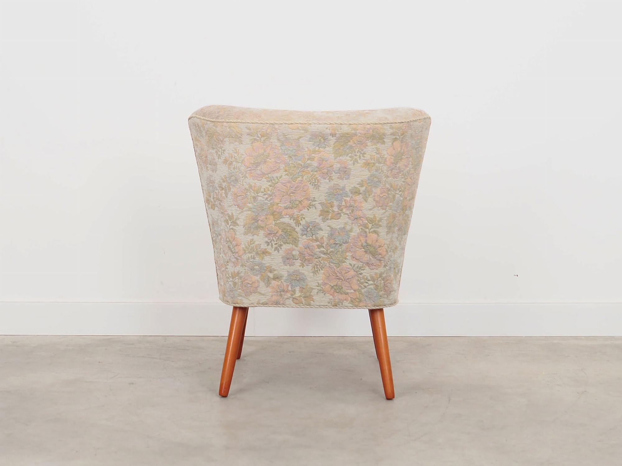 2x Vintage Armchairs Beech wood Textile Beige 1970s 11