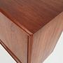Highboard Teak Brown 1960s 12
