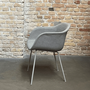 Fiber Armchair Textile Steel Grey 2