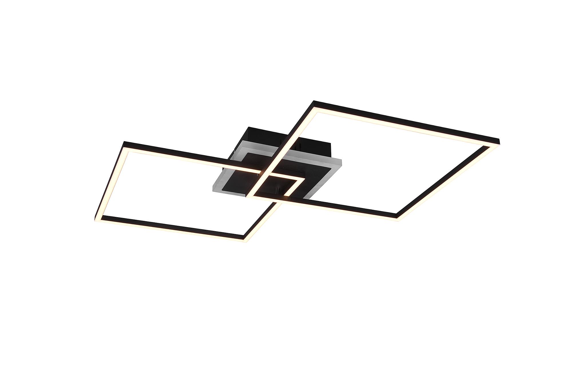 Arribo LED-Deckenleuchte Eisen Schwarz 1-flammig 4
