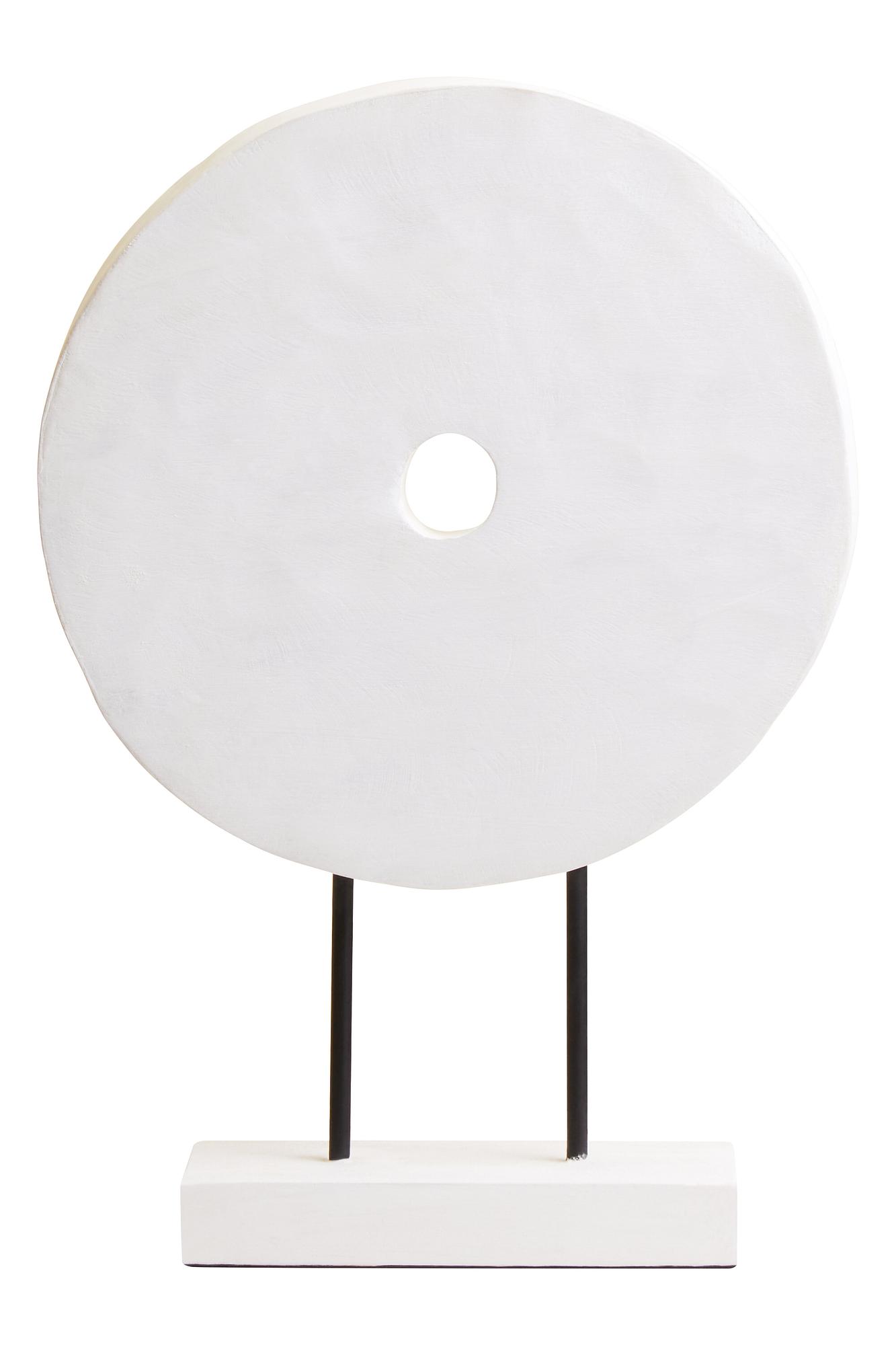 Fidel Kleine Distressed White Mangoholz Skulptur
 7