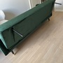 Schlafsofa 3-Sitzer Samt Metall Grün 7