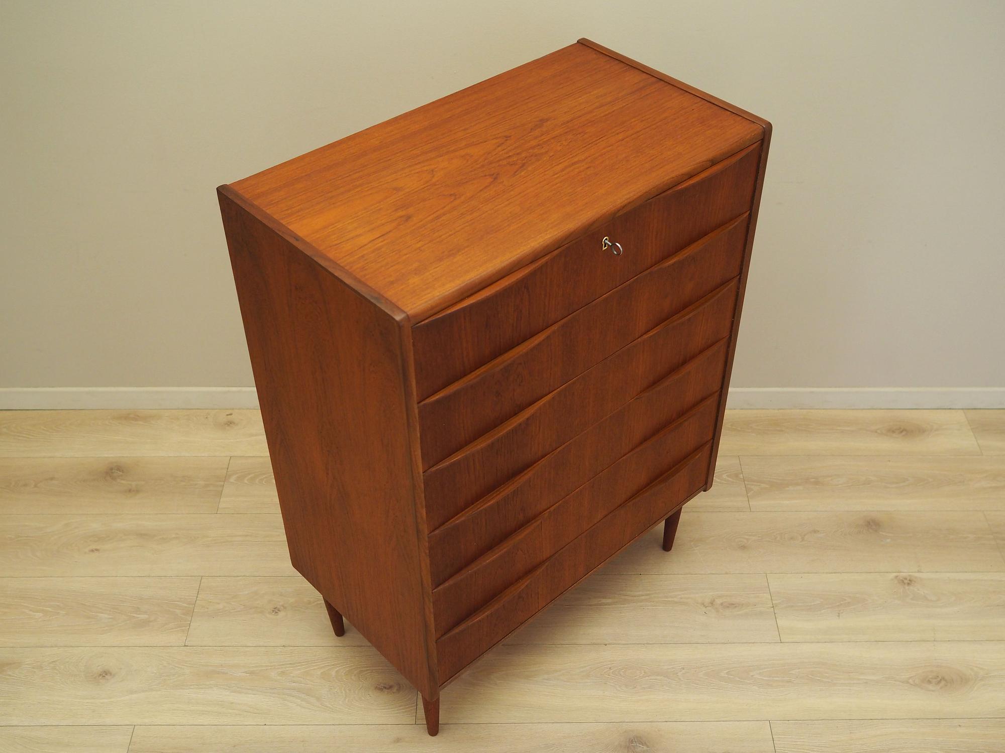 Chest of drawers Teak wood 1970s 5