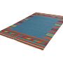 Kilim Gashgai Teppich Blau 3