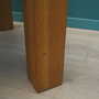Vintage side table oak wood stone brown 1970s 7