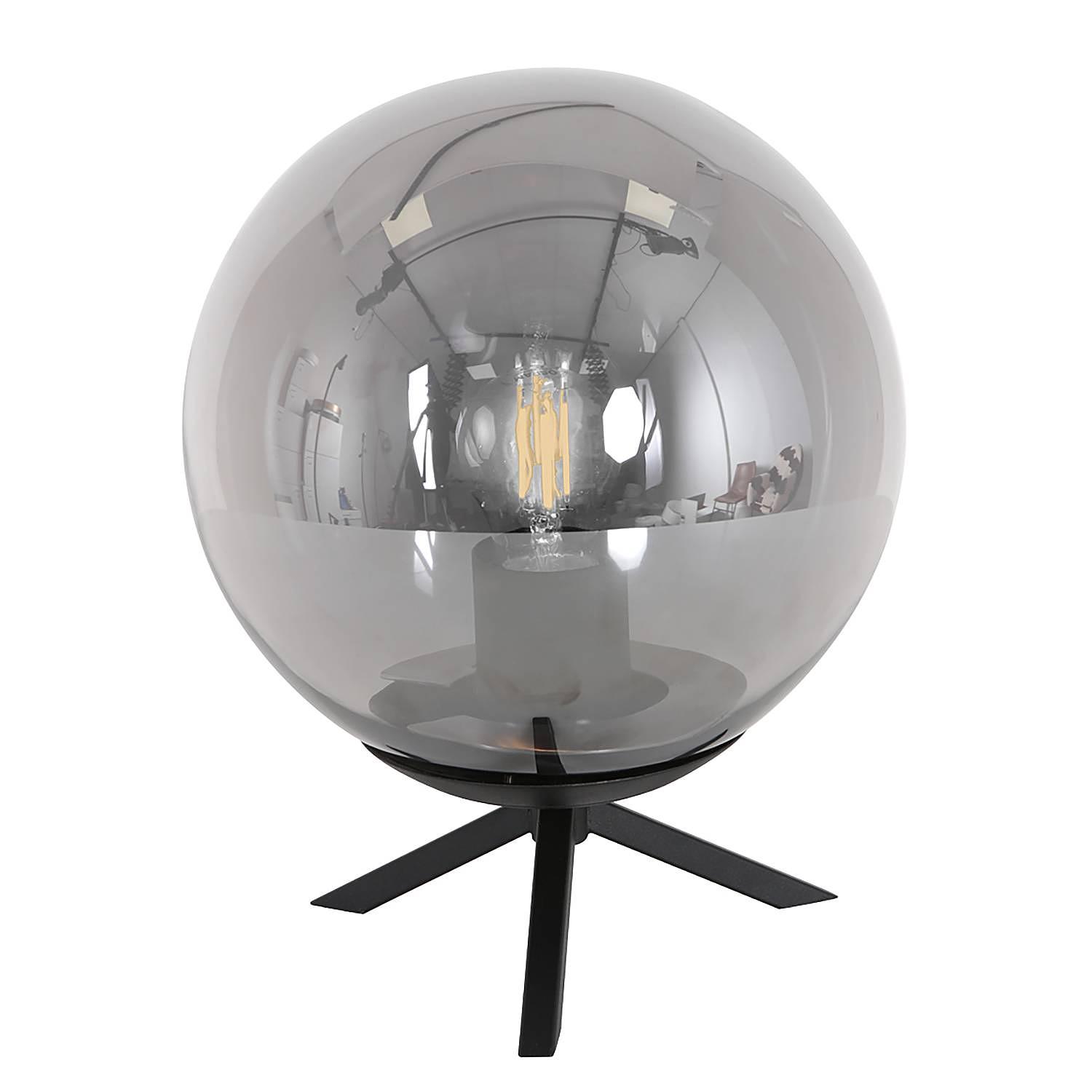 Bollique Variante A Tischleuchte Eisen Rauchglas 1-flammig 1