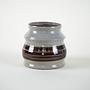 Ceramic Vase Grey 1960s 3