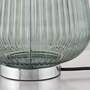 1-Flaming Table Lamp Linen Glass Grey 4