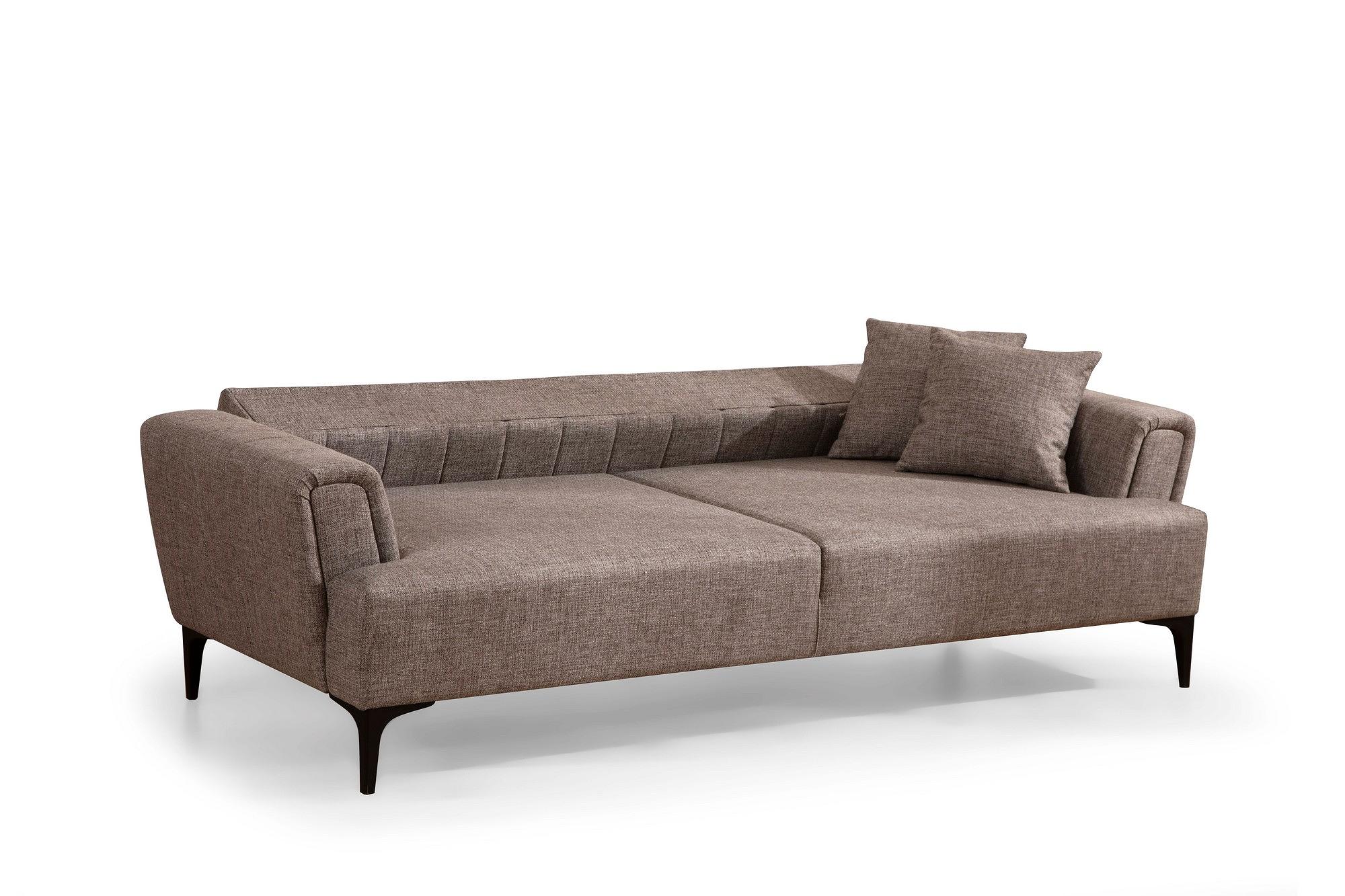 Hamlet 3-seater sofa bed light brown 7