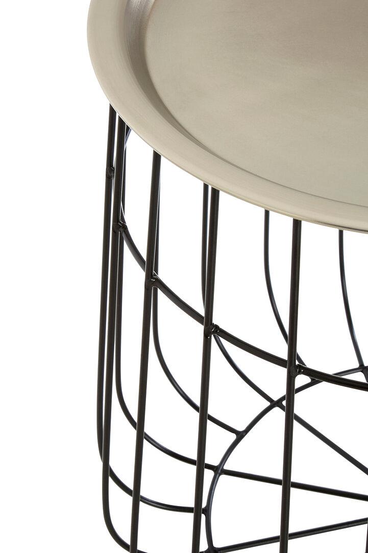 Templar Side Table Silver Black 3