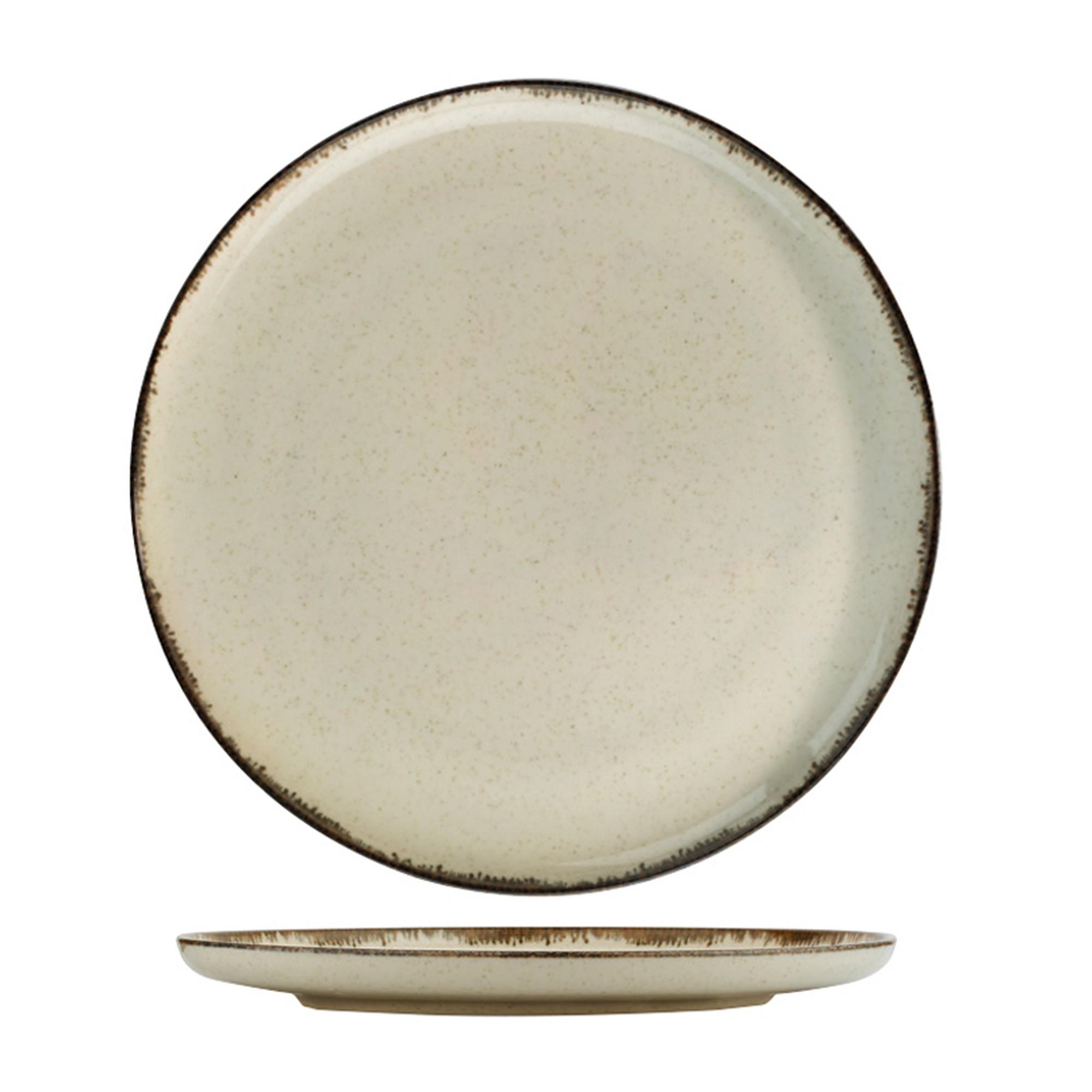 Tableware set 24-piece porcelain cinnamon 3