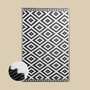 Outdoorteppich Recyceltes Material Schwarz 3