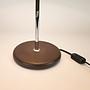Vintage Mushroom Tischlampe Metall Chrom Braun 3