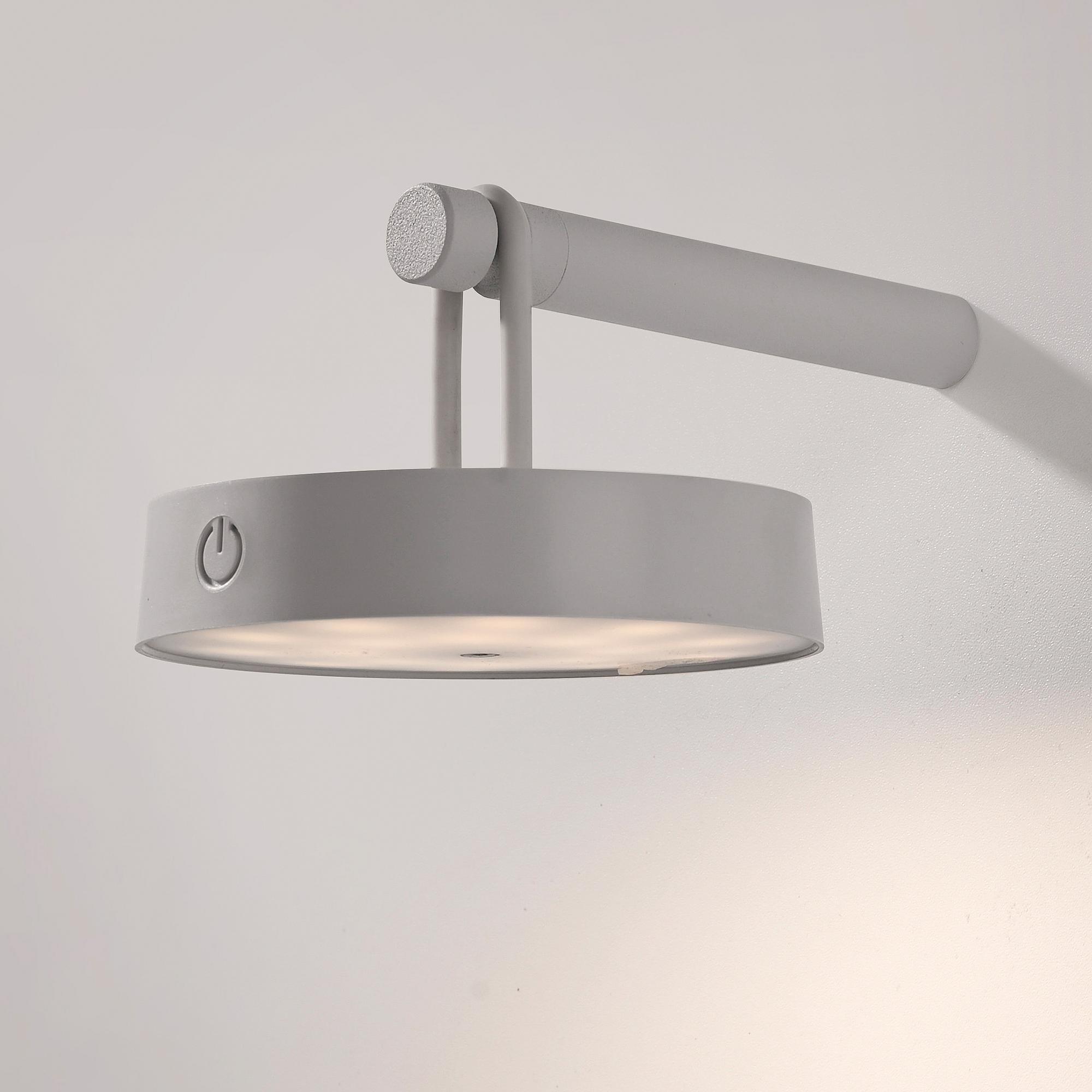 Arma LED-Wandleuchte Eisen Grau 1-flammig 0
